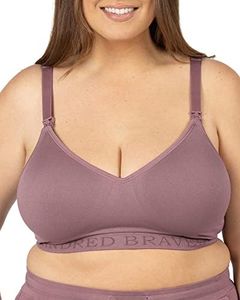 Kindred Bravely Signature Sublime Contour Nursing Bras for Breastfeeding | Comfortable & Supportive Nursing Bra for Pregnancy F,G,H,I Cups (Twilight, X-Large Busty)