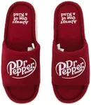 Bioworld Dr Pepper Always One Of A Kind Men's Red Slide Slippers -Small