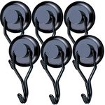 Youngneer 100 LBS Magnetic Hooks Heavy Duty for Hanging BBQ Grill Tools Pot Holders Neodymium Refrigerator Magnet Hanger Hook Swivel Swing for Locker Kitchen Classroom Cruise Cabins