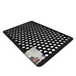 JVL Honeycomb Outdoor Rubber Ring Entrance Floor Door Mat 40 x 60 cm