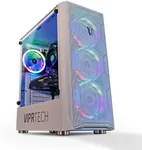 ViprTech Avalanche 2.0 Gaming PC - AMD Ryzen 7 (8c/16t 4.1Ghz Turbo), AMD RX 580 8GB, 32GB DDR4 3200, 1TB NVMe SSD, 700w PSU, VR-Ready, RGB, WiFi, Prebuilt Computer Desktop Tower White