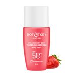 Dot & Key Strawberry Dew Tinted Sunscreen SPF 50+ Pa++++ - 02 Warm Ivory | Protection Against UA/UB | Broad Spectrum, Water & Sweat resistant | For All Skin Types | 50ml