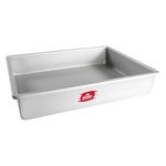 Fat Daddio's POB-12183 Anodized Aluminum Sheet Cake Pan, 12 x 18 x 3 Inch Silver