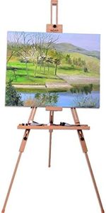 Mont Marte Heavy Duty Tripod Easel, Adjustable Beech Wood Artist Easel for Painting, Holds Canvas up to 120cm (47") High