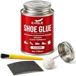 Eagle Shoe Cement – Heavy Duty Shoe Sole Glue for Repair – Strong Waterproof Shoe Adhesive for Sneakers, Boots, and Rubber Soles – Leather and Rubber Shoe Glue for Sole Repair (4 oz)