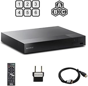 Sony BDP-S1700 Multi Region Blu-ray DVD, Region Free Player 110-240 volts, HDMI Cable & Dynastar Plug Adapter Package Smart/Region Free