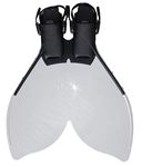 Sweam Monofin Adjustable Swimming Tail - White (UK 6/9, PVC, Sport Type: Swimming)