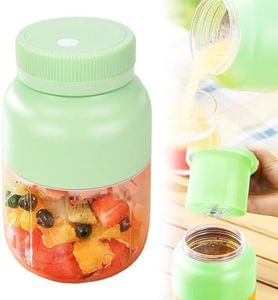 Portable Juicer, 44oz Wireless Blender Cup, USB Rechargeable Smoothie Maker for Shakes, Protein Drinks, Travel, Office, Outdoor – Leak Proof with Handle (Green)