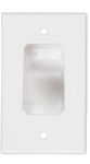Buyer’s Point Single Gang Recessed Low Voltage Cable Wall Plate for Home Theater (1 Pack)