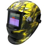 Zorax Auto Darking Welding Helmet (Phoenix), Large View, Solar & Battery Powered, Grinding Function, DIN9~13 Shade, Safety Gear