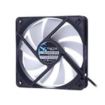 Fractal Design Silent Series R3 White - Silent computer fan - Optimized for quiet operation - 120 mm - Rotational speed 1200 RPM - Black ribbon cable - Rifle bearings - 12v - Black/White (Single)