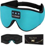 LC-dolida Sleep Headphones, Sleep Mask Bluetooth Wireless Music Eye Mask, Bluetooth Headphones for Side Sleepers,Perfect for Travel, Night Work, Napping, Both Men and Women(Sky Blue)