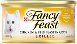 Fancy Feast Grilled Adult Wet Cat Food Grilled Chicken & Beef Feast in Gravy 24x85g