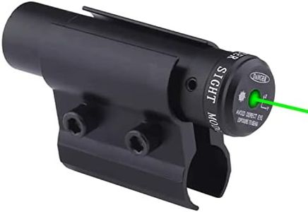 Higoo Tactical Mini Green Dot Laser Sight Aiming Scope with Barrel Clamp Mount for Rifle Shot Gun Accurate Hunting & Shooting