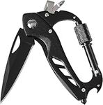 Xnourney 6 in 1 Multitool,EDC Locking Carabiner Keychain with Bottle Opener,Window Beraker and Screwdriver for Men,Birthday Gifts for Men,Survival Gear Pocket Tool for Outdoor Camping Christmas Gifts