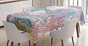 Ambesonne Mermaid Tablecloth, Carto