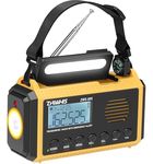 ZHIWHIS Emergency Radio with Auto NOAA Alerts, 10000mAh AM FM SW Weather Radios, Hand Crank/Solar/SOS/Flashligh/Reading Lamp/Timer Portable Receiver with Preset, for Emergencies ZWS-905
