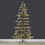 Best Choice Products 4.5ft Pre-Lit Sparse Christmas Tree, Artificial Pine Holiday Décor w/ 522 Branch Tips, 100 2-in-1 Multicolor LED Lights, Cordless Connection, Metal Stand