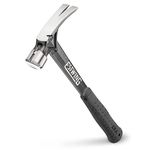 Estwing EB-15S 15 oz Black Ultra Framing Hammer with Smooth Face & Shock Reduction Grip