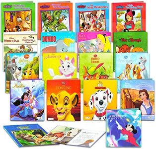 18 Bulk Books for Kids Toddlers -- Assortment Includes 18 Disney Books Bedtime Stories, Hardcover (No Duplicates)