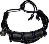 Shark OFF Proven Shark Repellent Jewelry | The Bimini – Repel Sharks with Patented Alloy Shark Repellent on Adjustable Leather Bracelet – NOT MAGNETIC, won’t damage sensitive electronics!