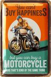 LANOLU Vintage Tin Sign Motorcycle, Biker Gift for Men, Motorcycle Signs for Garage, Vintage Motorcycle Wall Art Decor, Metal Motorcycle Sign, Motorcycle Enthusiast Gifts, 12x8"