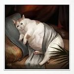 Neejaold Vintage Fat Cat Canvas Wal