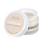 Routine. Natural Beauty | Natural Deodorant Jar | The Curator (Baking Soda Free, Eucalyptus, Geranium, Black Spruce & Cocoa) | 58g, Aluminum Free Natural Deodorant for Women & Men (Cream Jar formula)