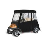 Greenline GLECCB02 2 Passenger Drivable Golf Cart Enclosure, Jet Black