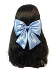 LinenBlue ® Hair Sailor Bow Clip for Women and Girls (Sky Blue)