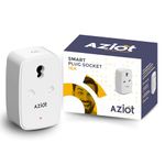 AZIOT 16amp Smart Plug - Wifi/Bluetooth Communication - Made in India - Timer Function - Works with Google Home and Amazon Alexa (16amp)