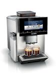 SIEMENS TQ905GB3 EQ900 Fully Automatic Bean to Cup Coffee Machine with baristaMode, beanIdent, eGrinder, 6.8 in. iSelect Display and Home Connect App, Stainless Steel, Inox Silver