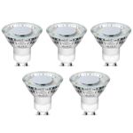 Lepro GU10 LED Bulbs Cool White 5000K, 50W Halogen Spotlight Equivalent, 4W 325lm Energy Saving GU10 LED Light Bulbs, 100° Wide Beam, Non-dimmable, Pack of 5