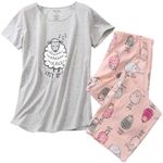 ENJOYNIGHT Womens Pajama Set Cotton
