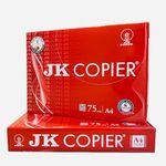 JK Paper Copier and Multipurpose paper, 75 GSM, A4, 500 sheets each, 10 Ream Case