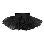 Hip Hop 50's Shop Baby and Toddler Girls Soft Dress Up Crinoline Vintage Tutu Petticoat Slip, Baby Black, Baby