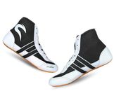 Prokick Grapple Kabaddi Shoes for Men | Kabaddi Shoes for Mens, Boys & Girls | Wrestling Shoes for Men | Weightlift Shoes | Versatile and Stylish Kabaddi Shoes, Black/White - 9 UK