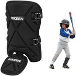 Hikeen Baseball Leg Guard Batter's Shin and Foot Shield with Adjustable Straps Batting Softball Gear Suitable for Right Hand & Left Hand Hitters for Kids