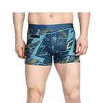 THE MORNING PLAY S H I F T E R Swimming Costume for Men Comfortable Trunks Swimwear Shorts (2XL, Multicolour)