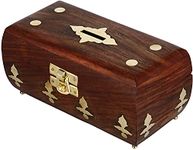 ITOS365 Handicrafted Wooden Money Bank - Coin Saving Box - Piggy Bank - Gifts for Kids, Girls, Boys & Adults