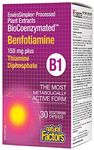 Natural Factors BioCoenzymated Benfotiamine B1 150 mg plus Thiamine Diphosphate, 30 capsules