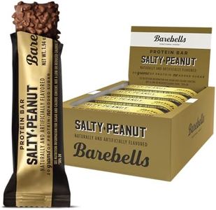 Barebells Protein Bars Salty Peanut - 12 Count, 1.94oz Bars with 20g of High Protein - Chocolate Protein Bar with 1g of Total Sugars - Perfect on The Go Protein Snack & Breakfast Bar