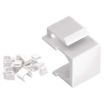 VCE 50-Pack Blank Keystone Jack Inserts (UL Listed) for Keystone Wall Plate and Patch Panel - White