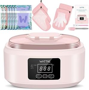 Paraffin Wax Machine for Hand and Feet -Paraffin Wax Warmer Moisturizing Kit Auto-time and Keep Warm Paraffin Hand Wax Machine for Arthritis (Pink)