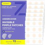 ZitSticka Invisible Pimple Patches for Face, FSA HSA Eligible Hydrocolloid Pimple Patches, Ultra-Thin Clear Pimple Patches, Azelaic Acid & CICA Blemish Patches, Pimple Stickers (UNDERCOVER 72ct)