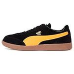 PUMA Unisex Liga Suede Sneakers Black-Radiant Yellow-Team Gold 10