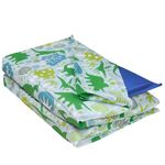 Wildkin 100% Cotton Mat Cover, Sewn-in Flap Pillowcase Design Nap Mat Covers Fits Our Vinyl Nap Mat up to 1.5 Inches Including Basic KinderMat, BPA-Free, Olive Kids (Dinomite Dinosaurs) (30313)