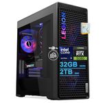Lenovo Legion Tower 7i Gen 10 Gaming AI Desktop | Intel 24-core Ultra 9 285K | 32GB DDR5 2TB SSD | GeForce RTX 5080 (Up to 1801 AI Tops) | 360mm Liquid Cooler ARGB Fan 850W PSU Win11 w/DLCA Accessory