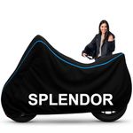 Smart Water Resistant Bike Body Cover Compatible with Hero Splendor, Splendor Plus, Splendor iSmart, Splendor NXG & All Models | UV Protection, Dustproof, Heat Resistant, Two Wheeler Cover