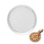 8" Aluminium Pizza Screen 203mm – Seamless Rim, 5mm Depth | Pro-Grade Perforated Pizza Mesh for Even Heat & Crisp Bases | Ideal for Ovens & Air Fryers | Durable Lightweight Bakeware - 1 Pack